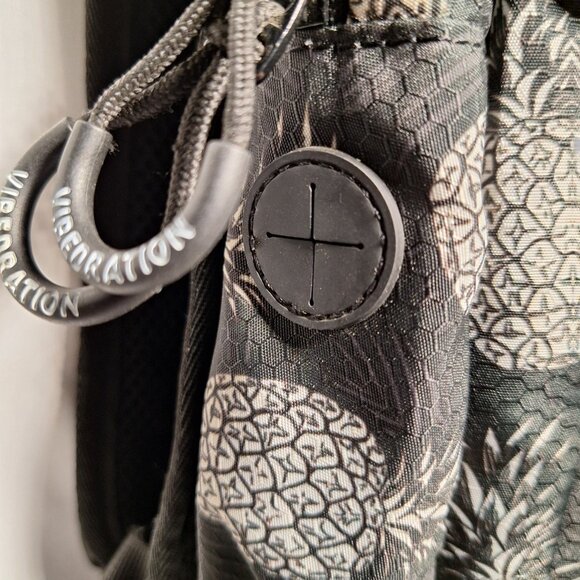 Vibedration Hydration Backpack w/o bladder with Hat & Bag - blk wht pineapple main image 5